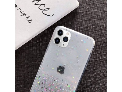 Glue Glitter Case � Ochrann� kryt s farebn�mi glitrami pre Apple iPhone 14 Pro (��ra)